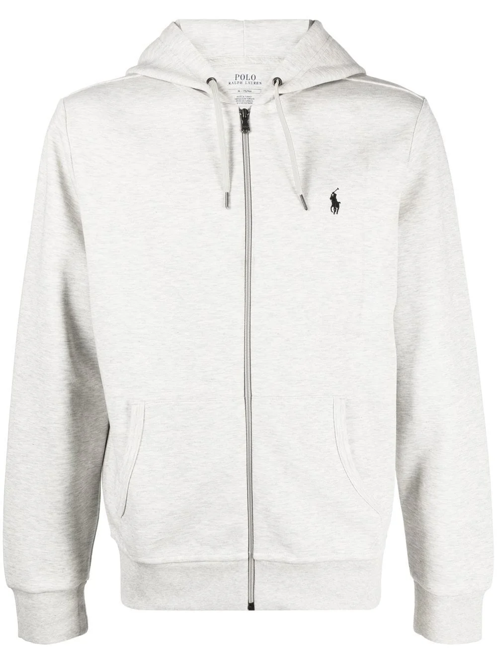 Pony logo zip-up hoodie - 1