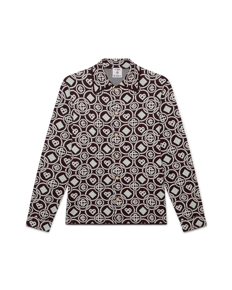 Monogram Cotton Knit Shirt | Casablanca Paris - 1
