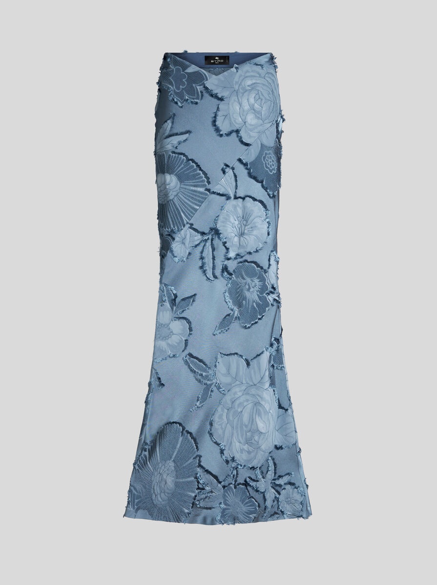 SILK JACQUARD SKIRT - 1