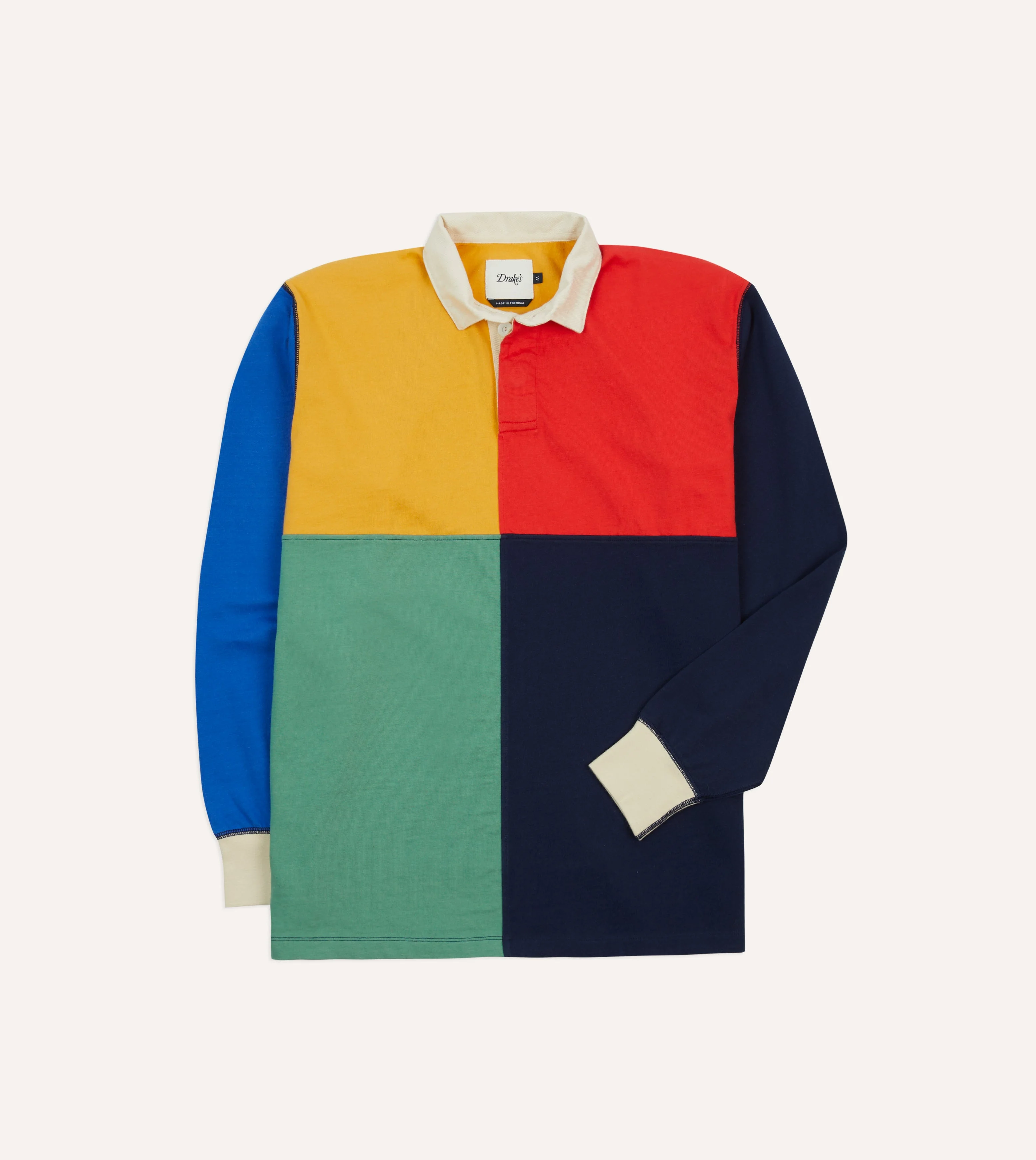 Multi Panelled Cotton Rugby Shirt - 1