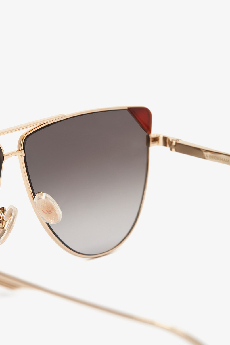 V-Line Aviator In Gold Blonde Havana 6