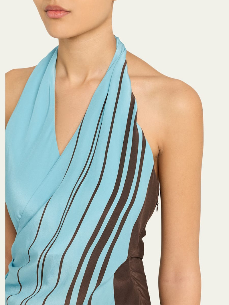 SIR. Rioja Halter Scarf Maxi Dress outlook