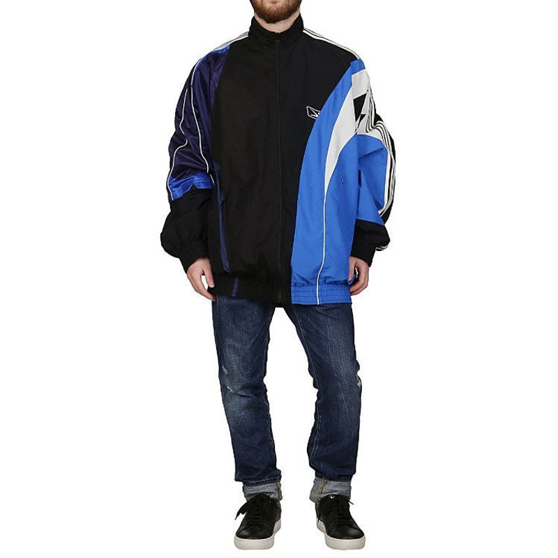 BALENCIAGA Balenciaga Split Tracksuit Jacket 'Black Blue' 658951TYB181000 outlook