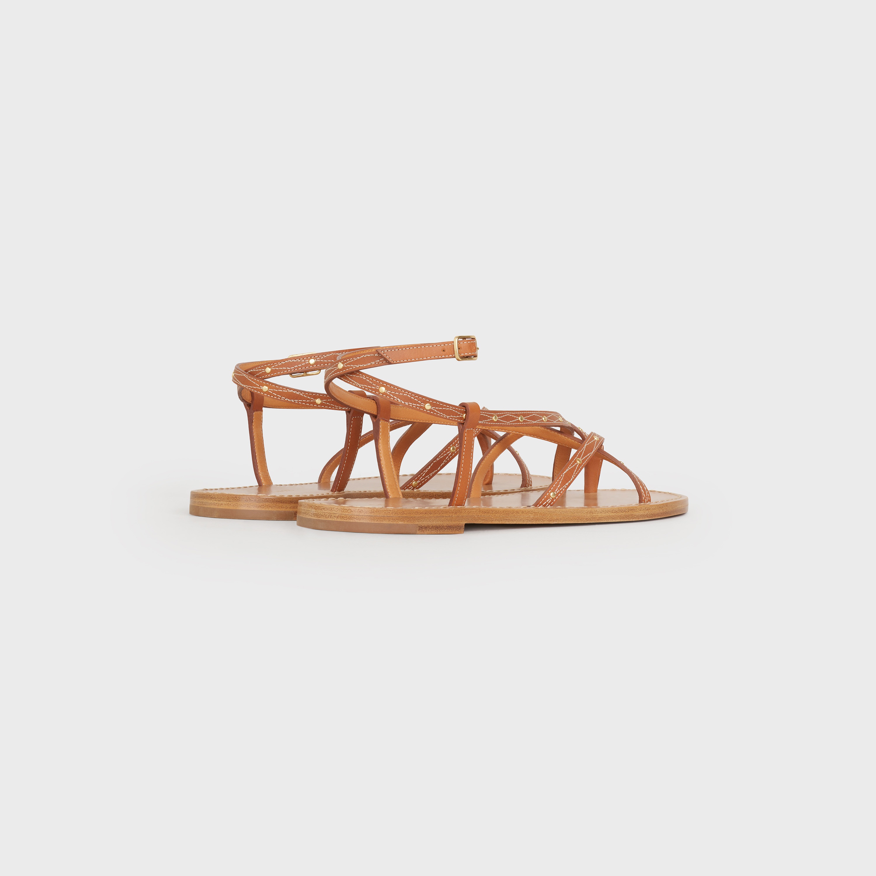 Taillat Flat Sandal in Calfskin - 3