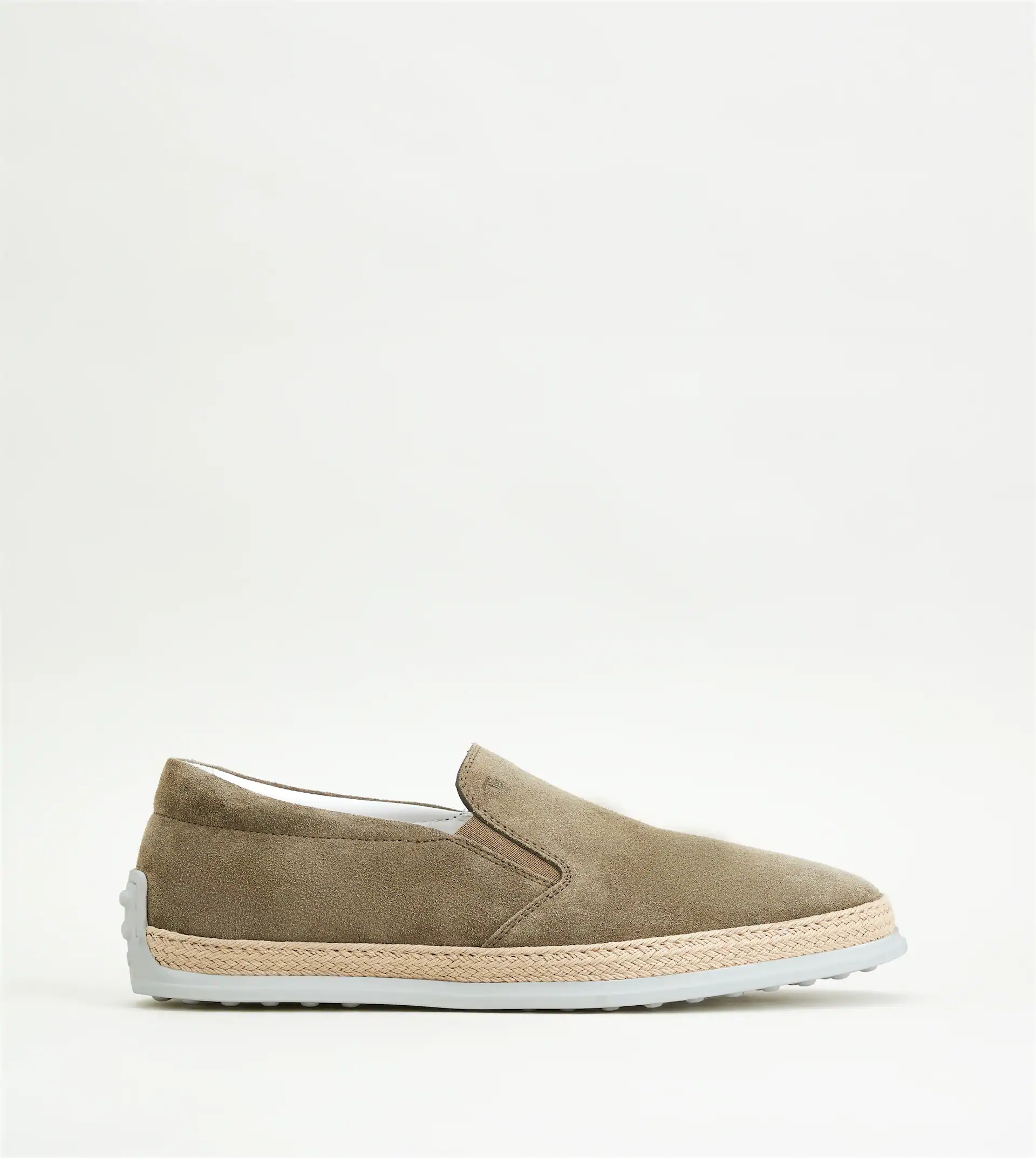 SLIP-ON SHOES IN SUEDE - BROWN - 1