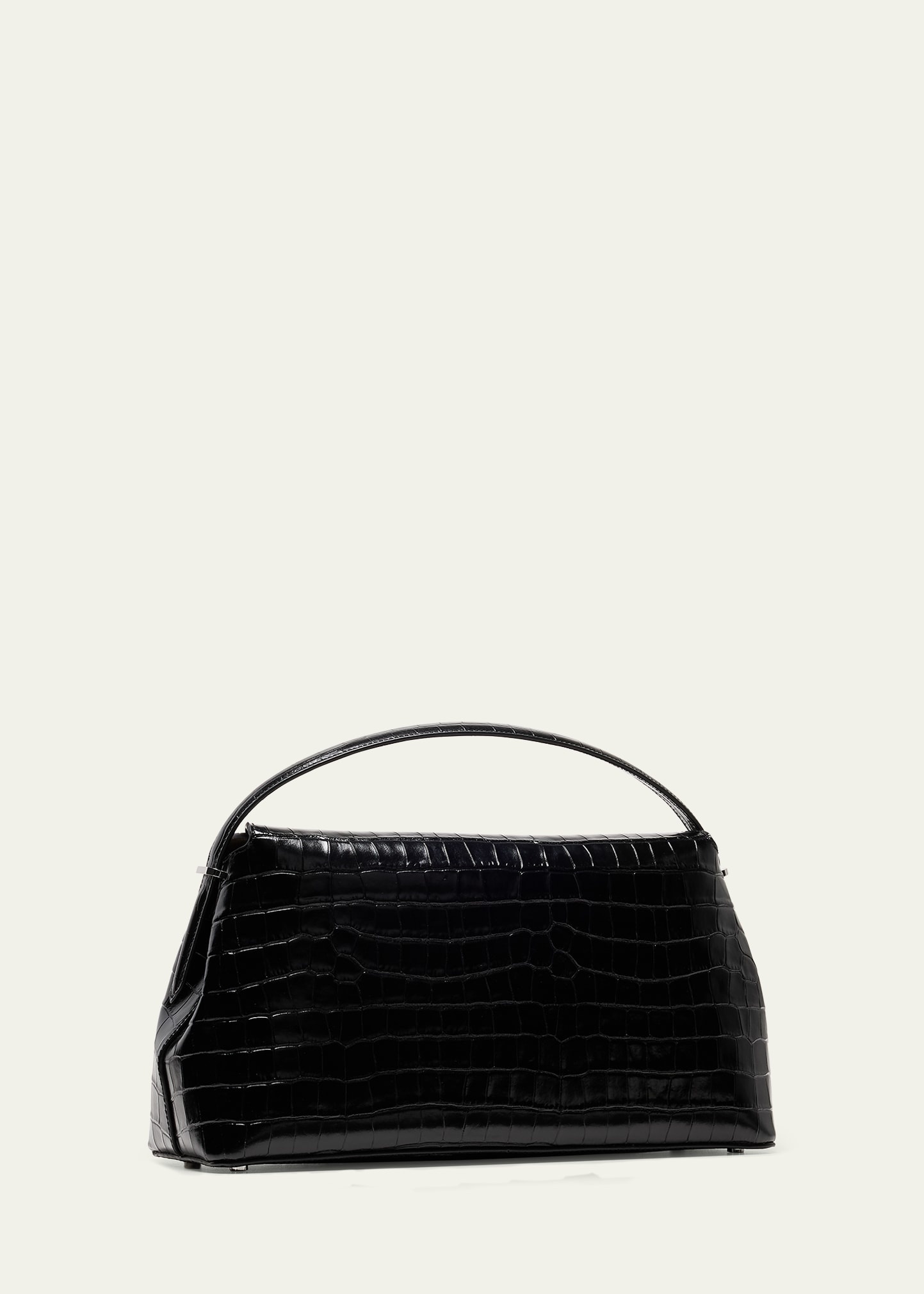 T-Lock Croc-Embossed Top-Handle Bag - 3