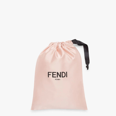 FENDI Brown fabric slippers outlook