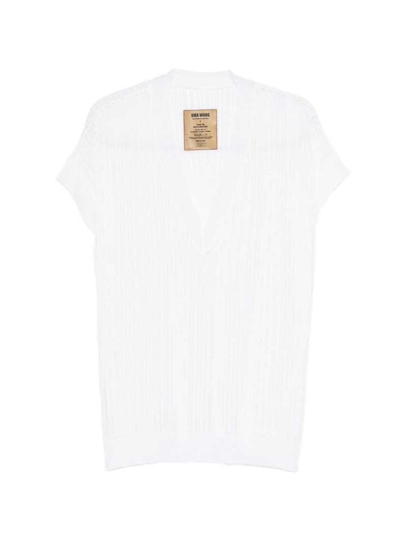 V-neck knitted top 1