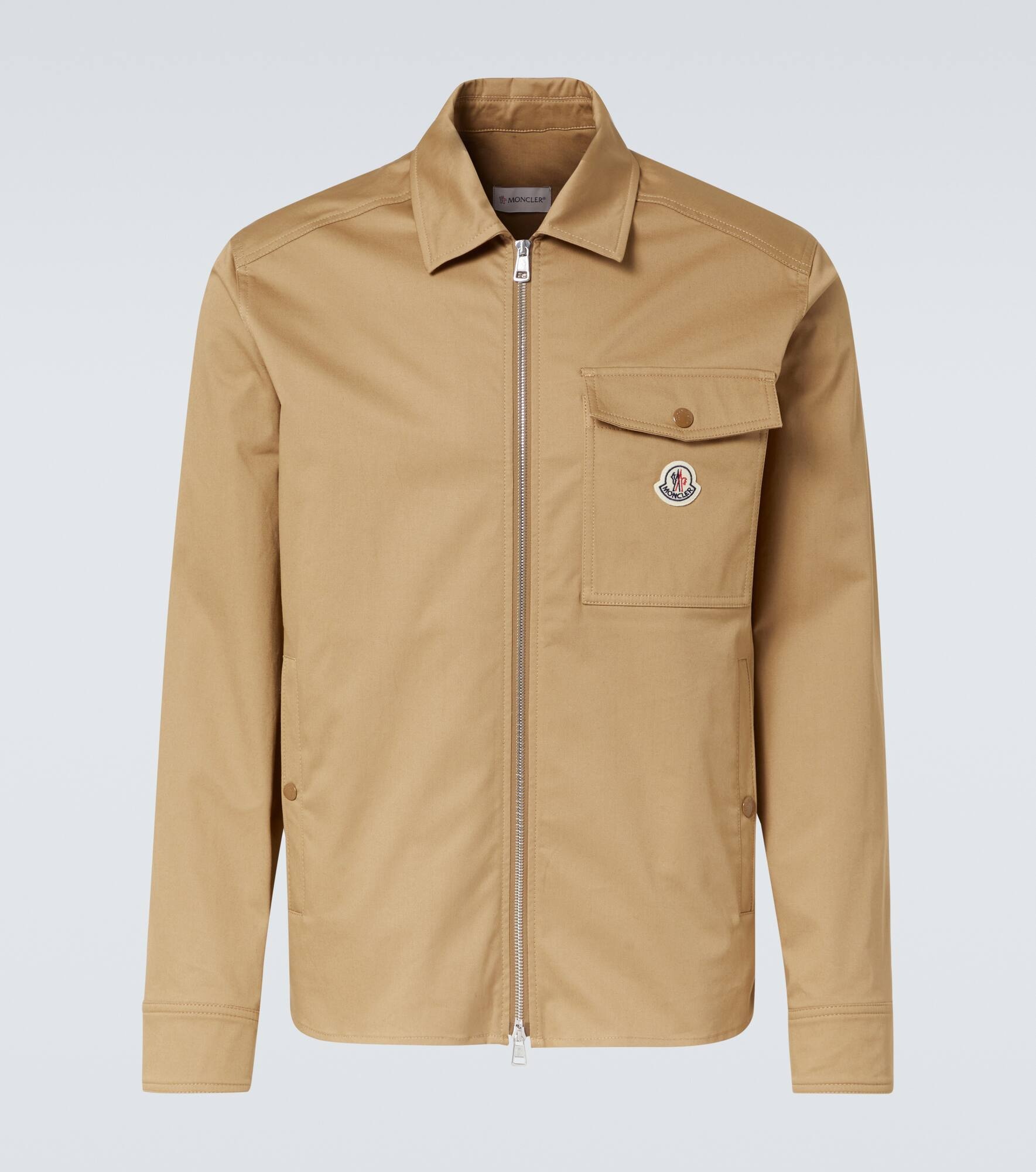 Cotton-blend gabardine jacket - 1