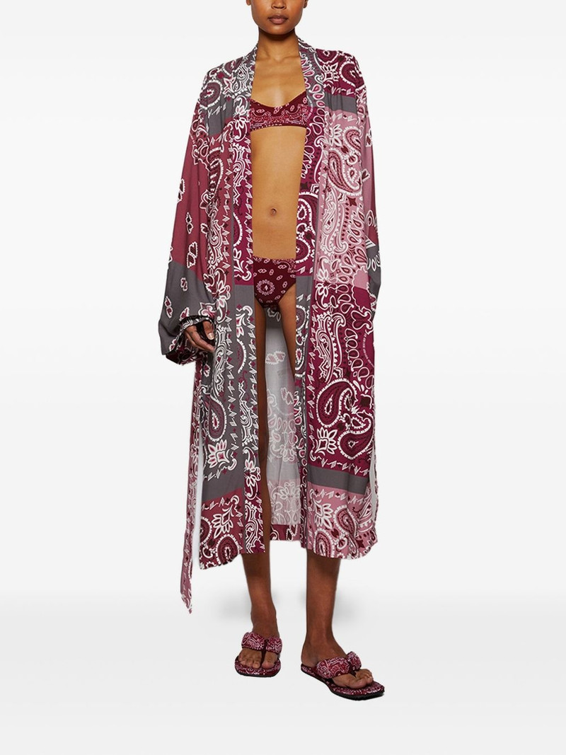 THE ATTICO bandana-print kimono outlook