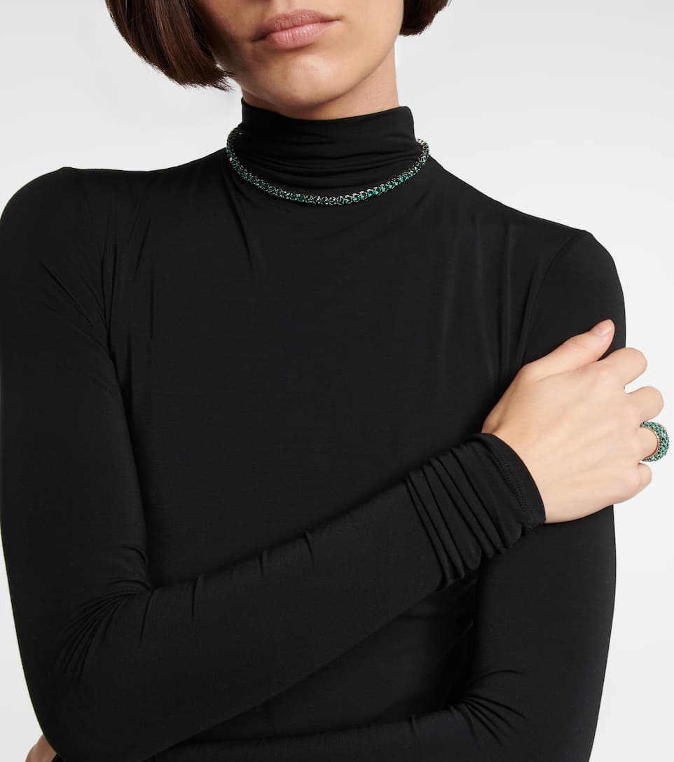 Tennis crystal-embellished necklace - 3