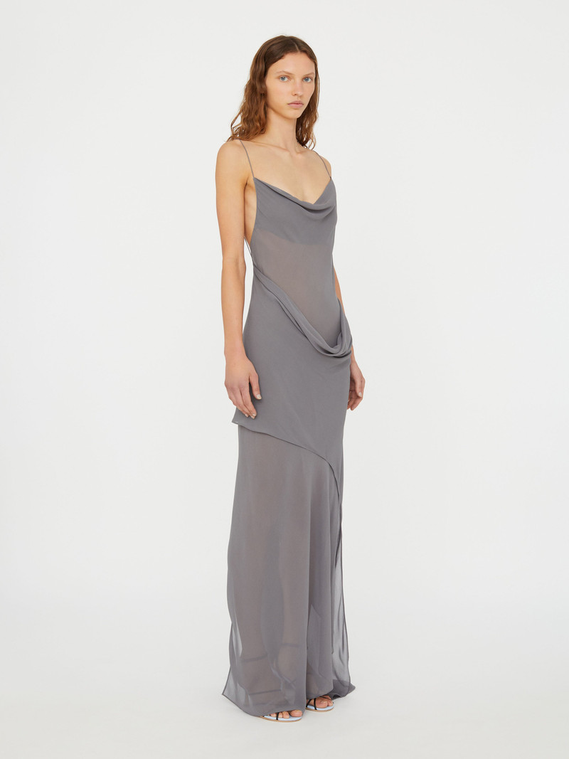 Cowl Hip Slip Dress 3