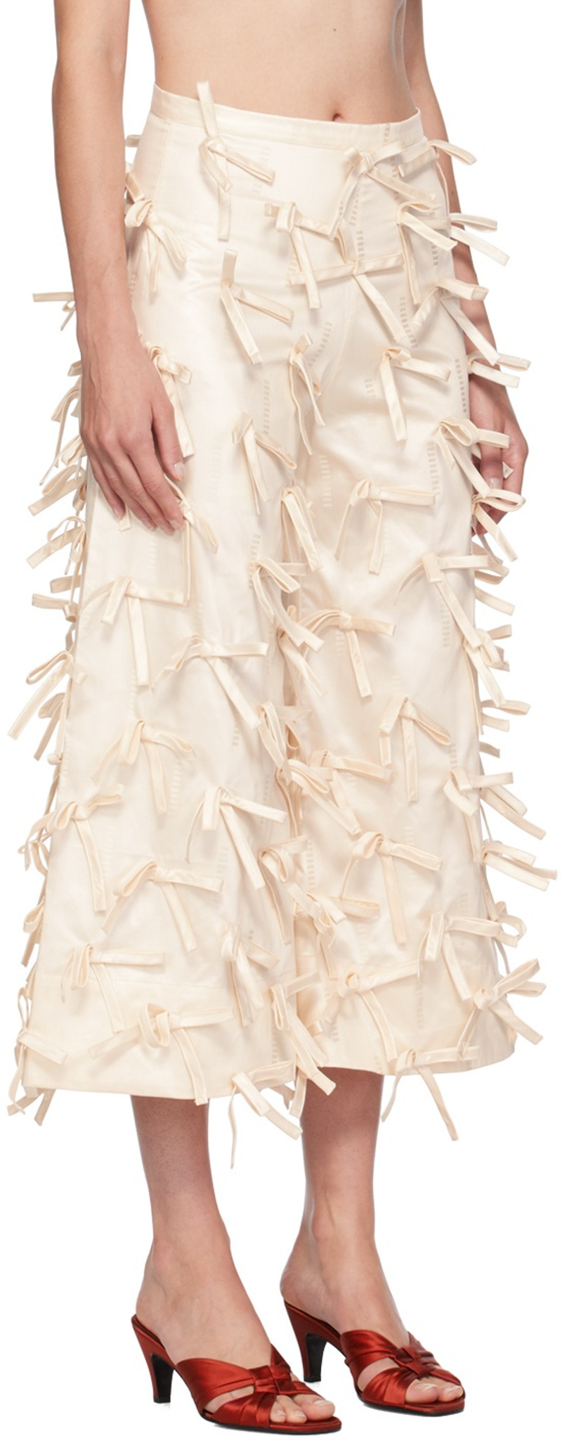 SUPER YAYA Off-White Tatiana Trousers outlook