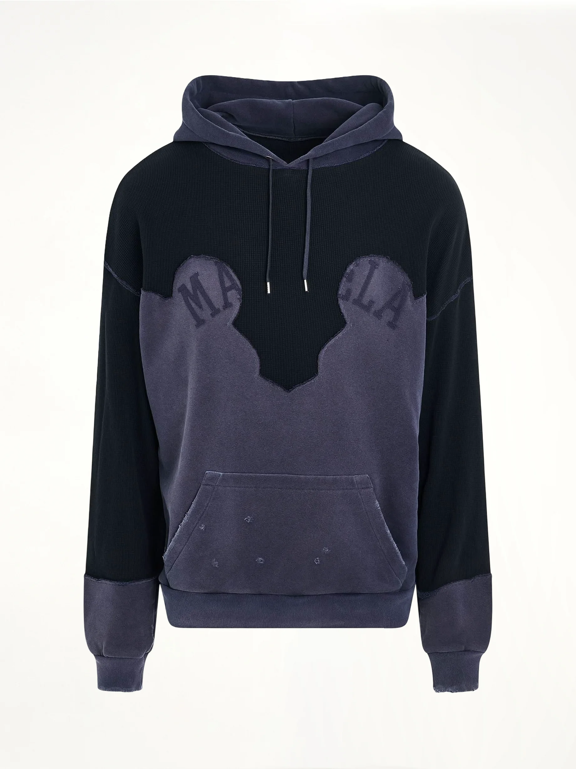 Desconstruction Hoodie in Vintage Blue - 1