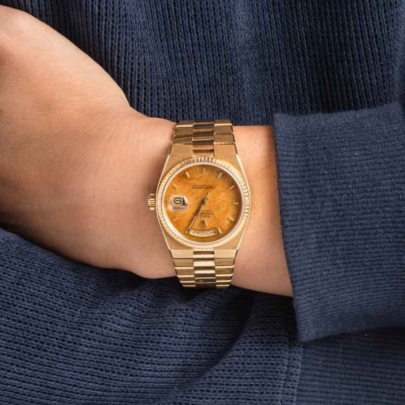Rolex OysterQuartz Day-Date Ref 19018 Wood Dial - 5