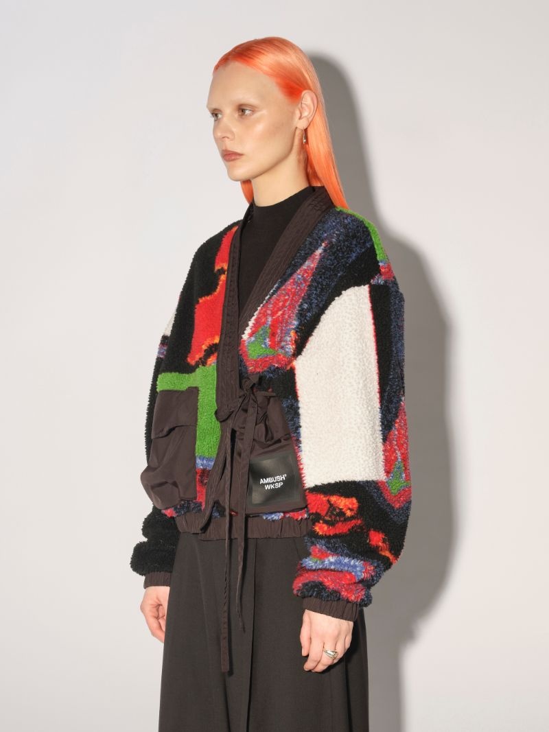 JACQUARD KIMONO TEDDY FLEECE - 6