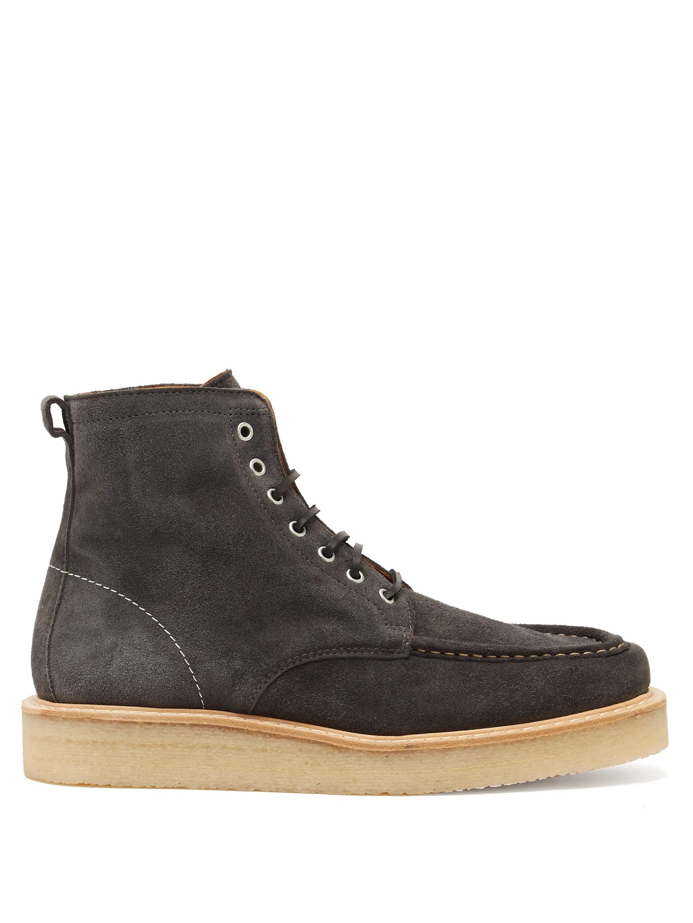 Suede lace-up boots - 1