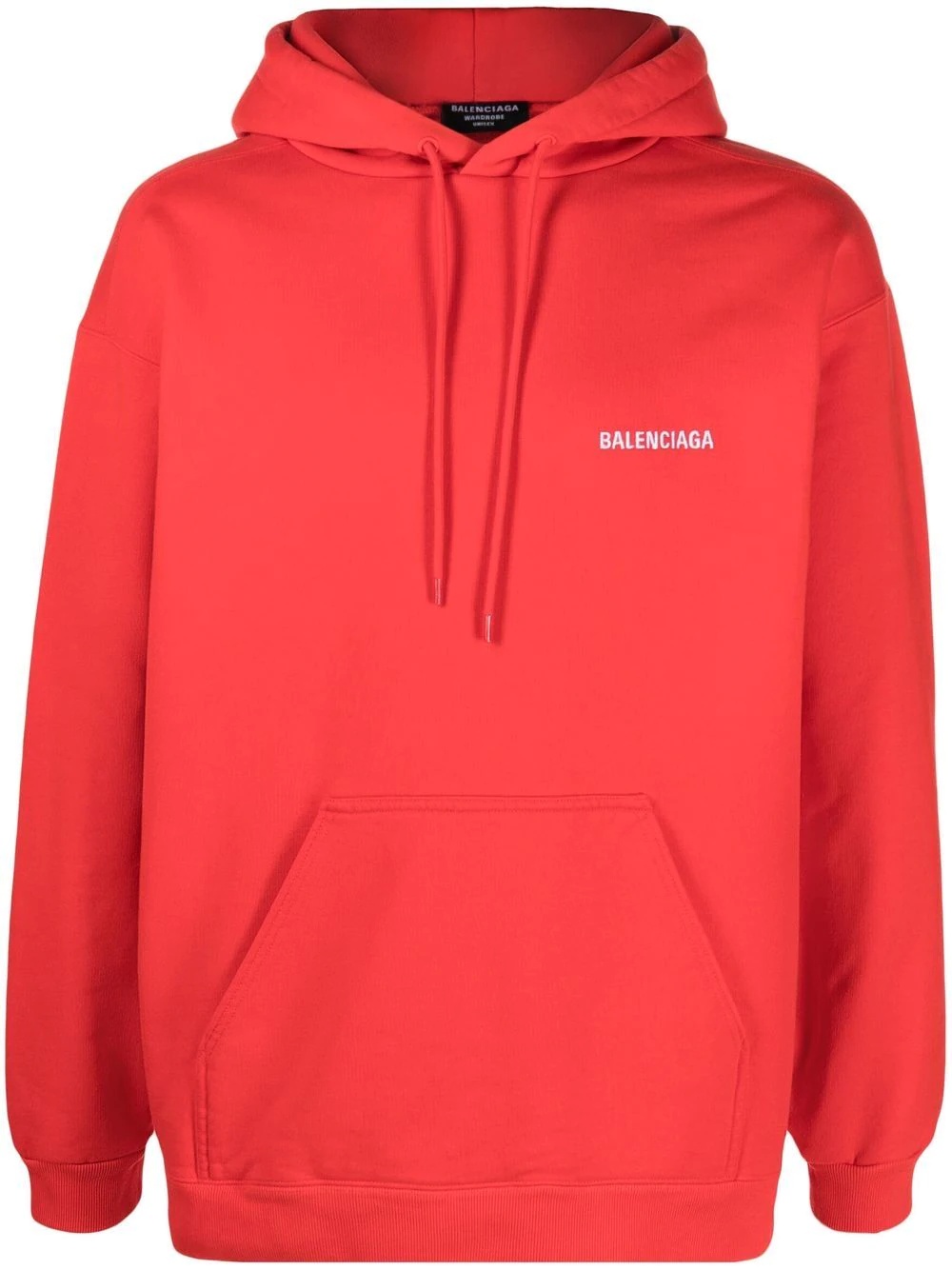 logo drawstring hoodie - 1