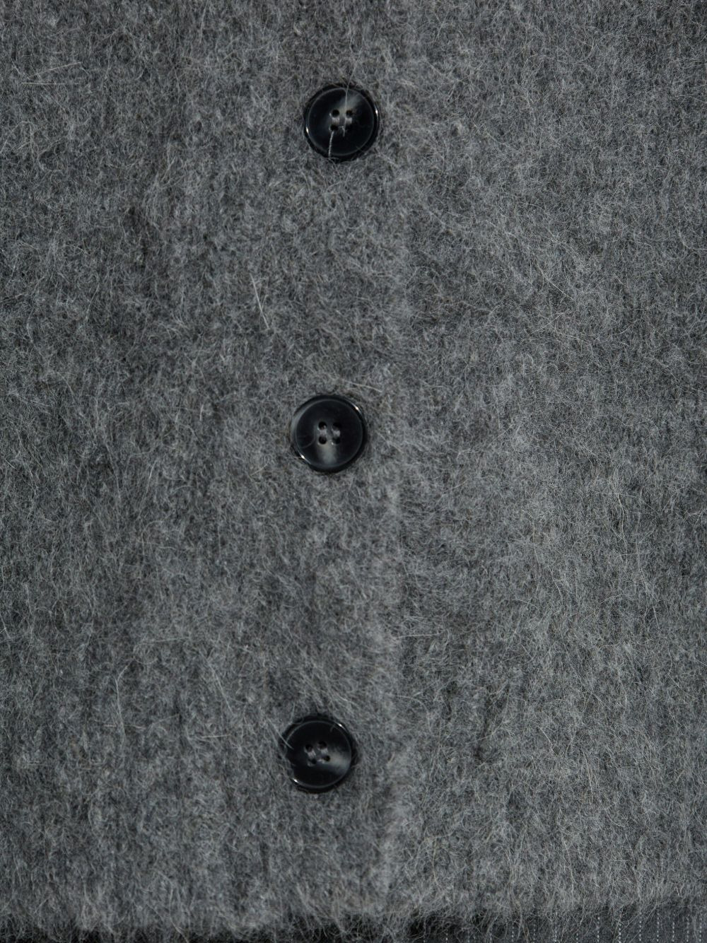 alpaca wool button cardigan - 5