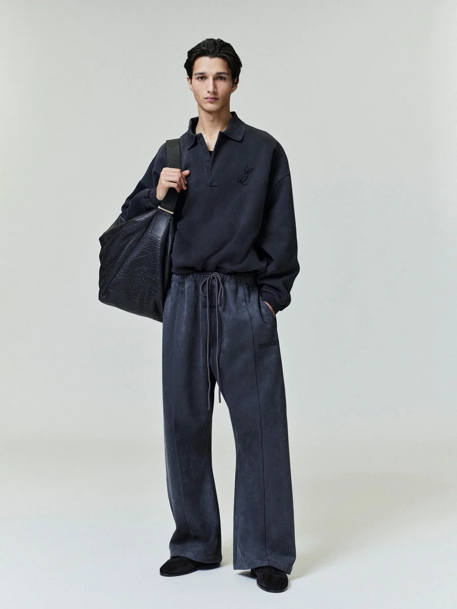 Embroidered Classic Polo Sweatshirt - 1