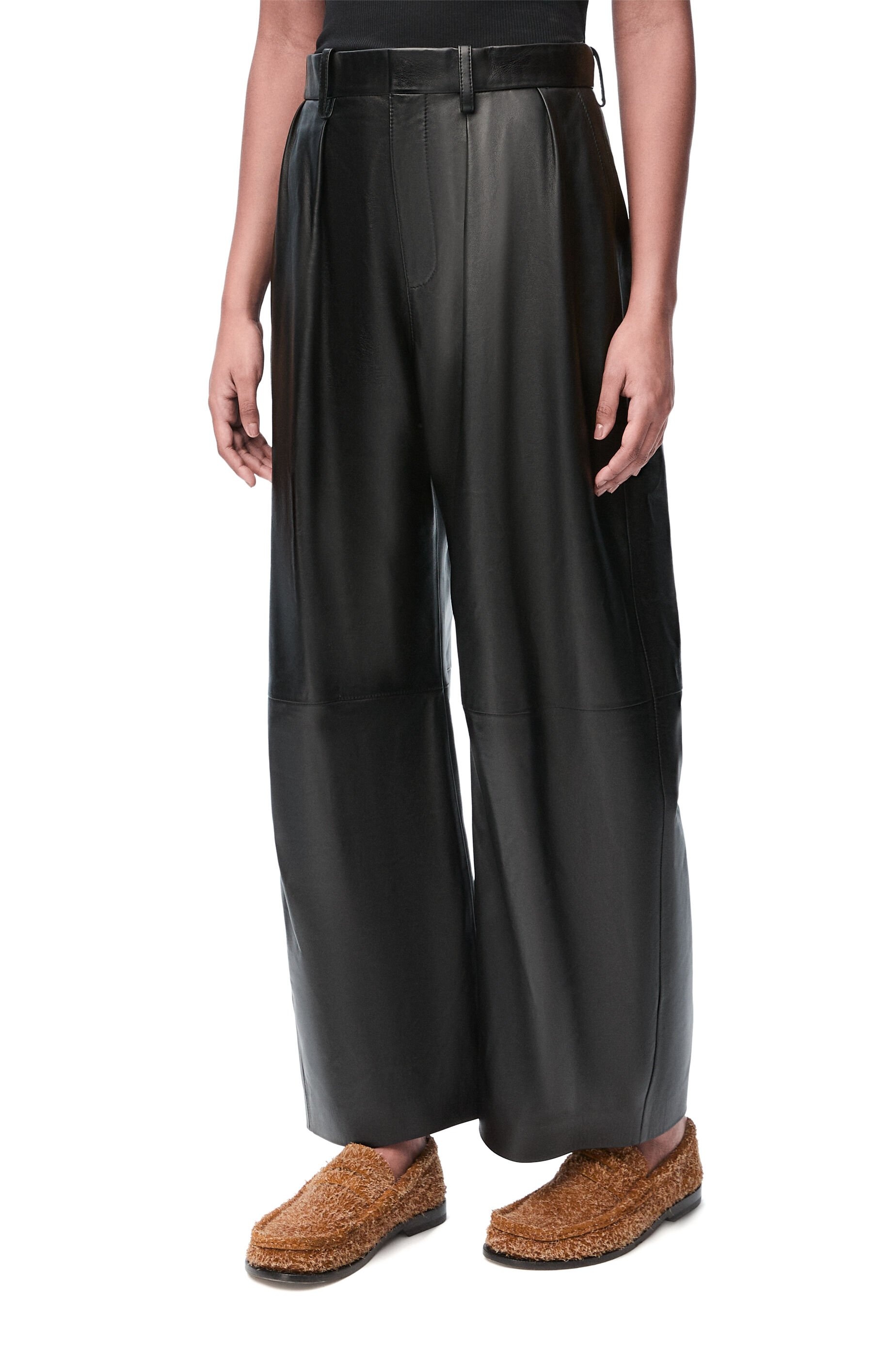 Barrel trousers in nappa lambskin - 3