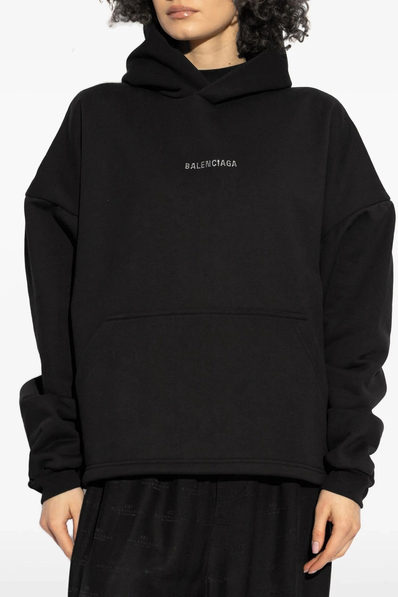 BALENCIAGA 'Balenciaga Back Strass' hoodie outlook