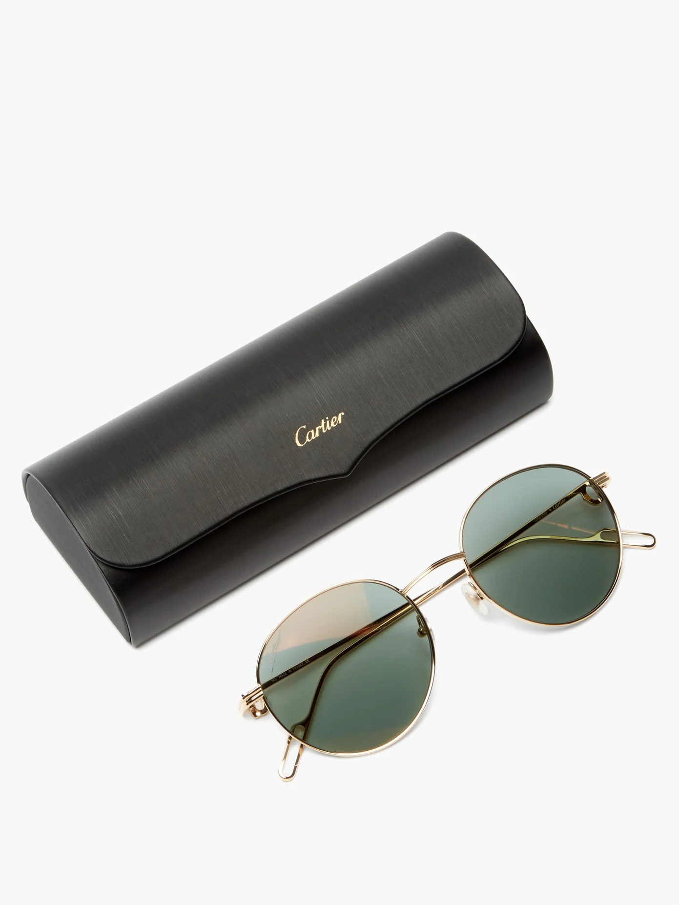 Première de Cartier round metal sunglasses - 5