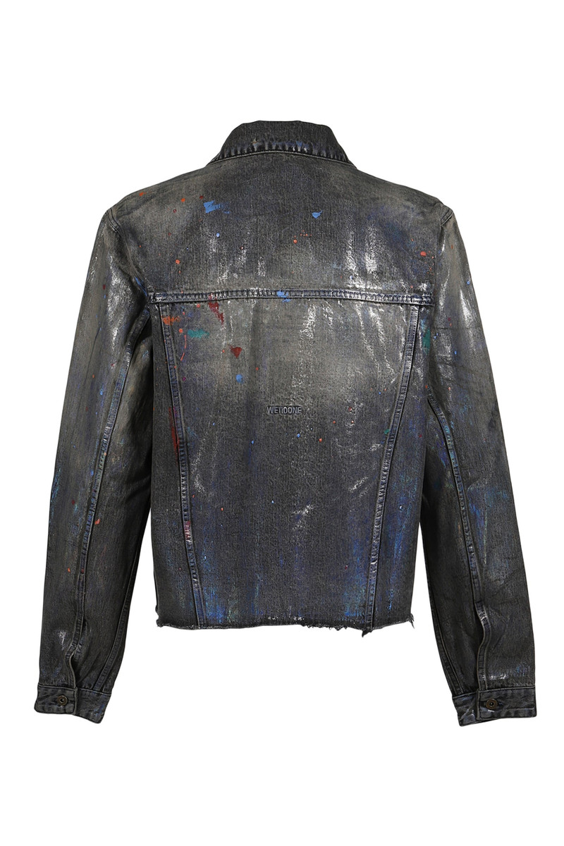 We11done BLACK GLOSS-COATED PAINTED JACKET / BLK outlook