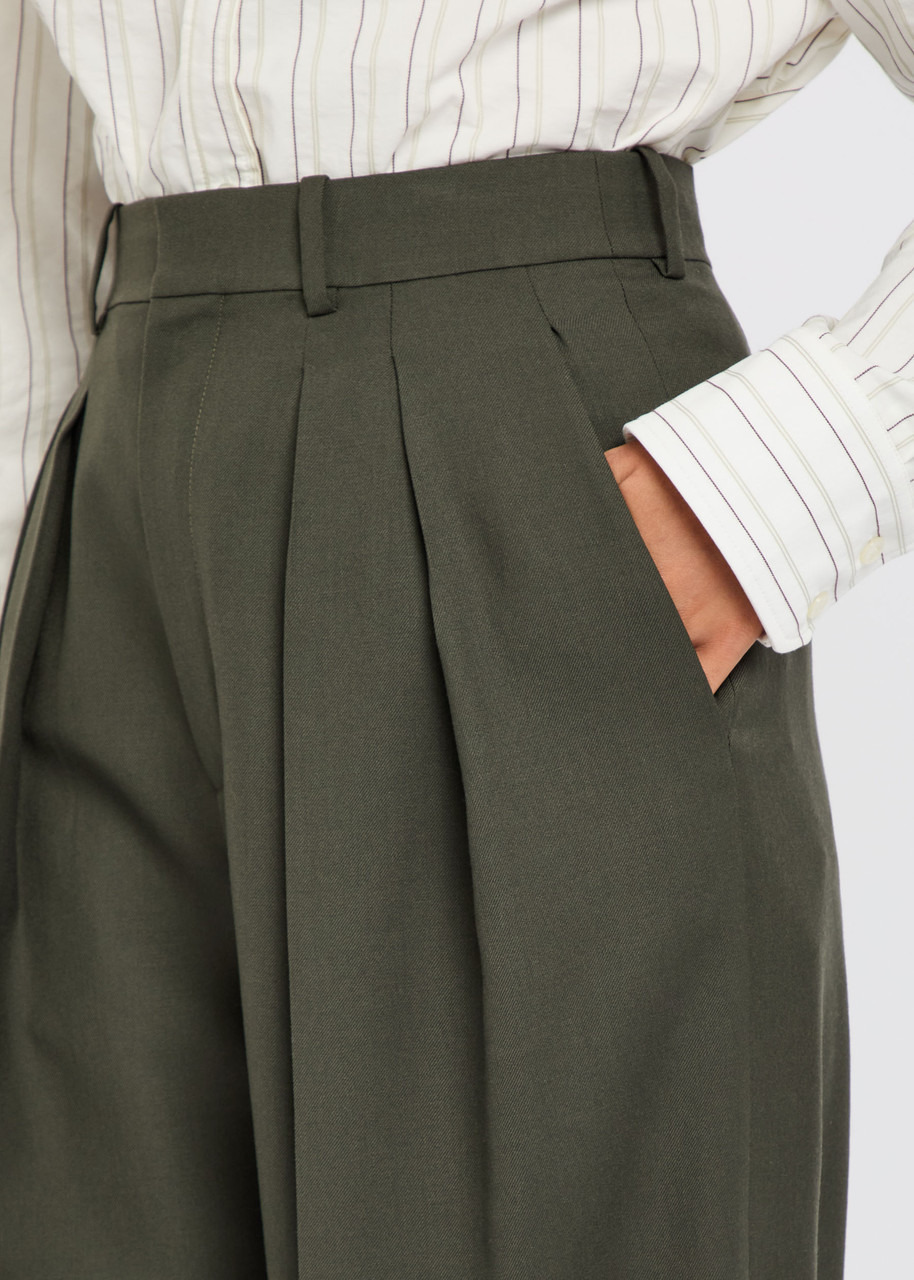 Yves Saint Laurent Wide-leg Wool Trousers - 5