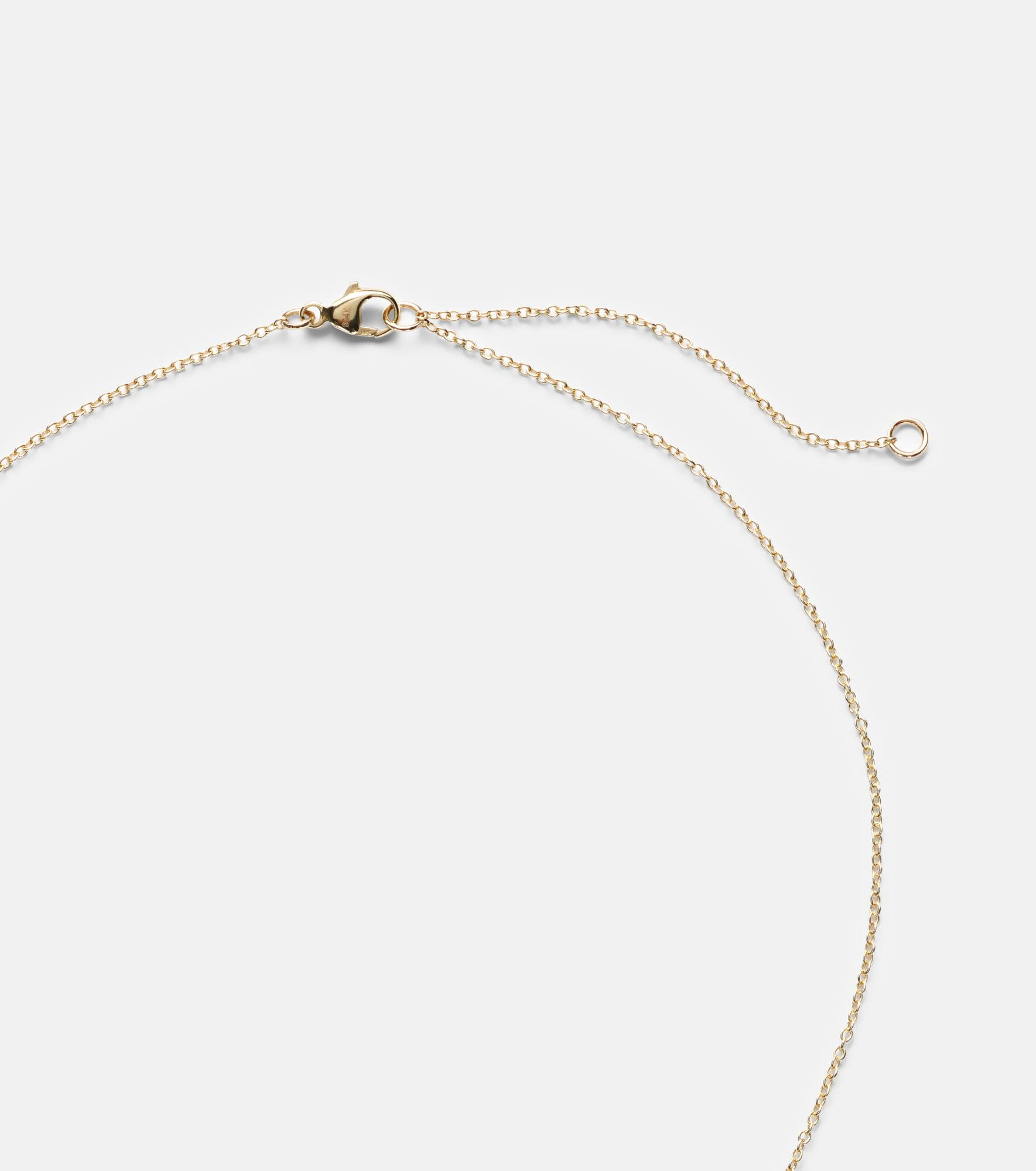Serenity 14kt gold charm necklace with spinel - 6