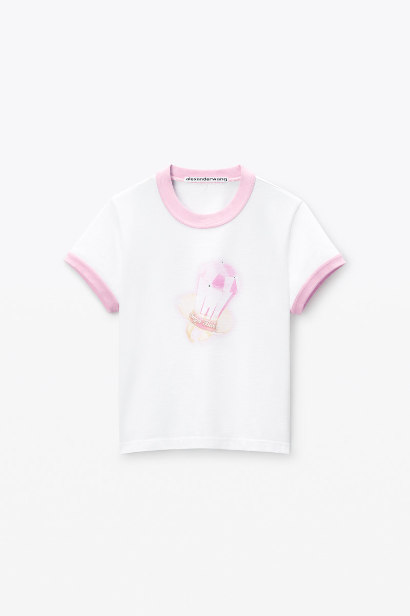 Sugar Baby Ringer Tee in Cotton Jersey 1
