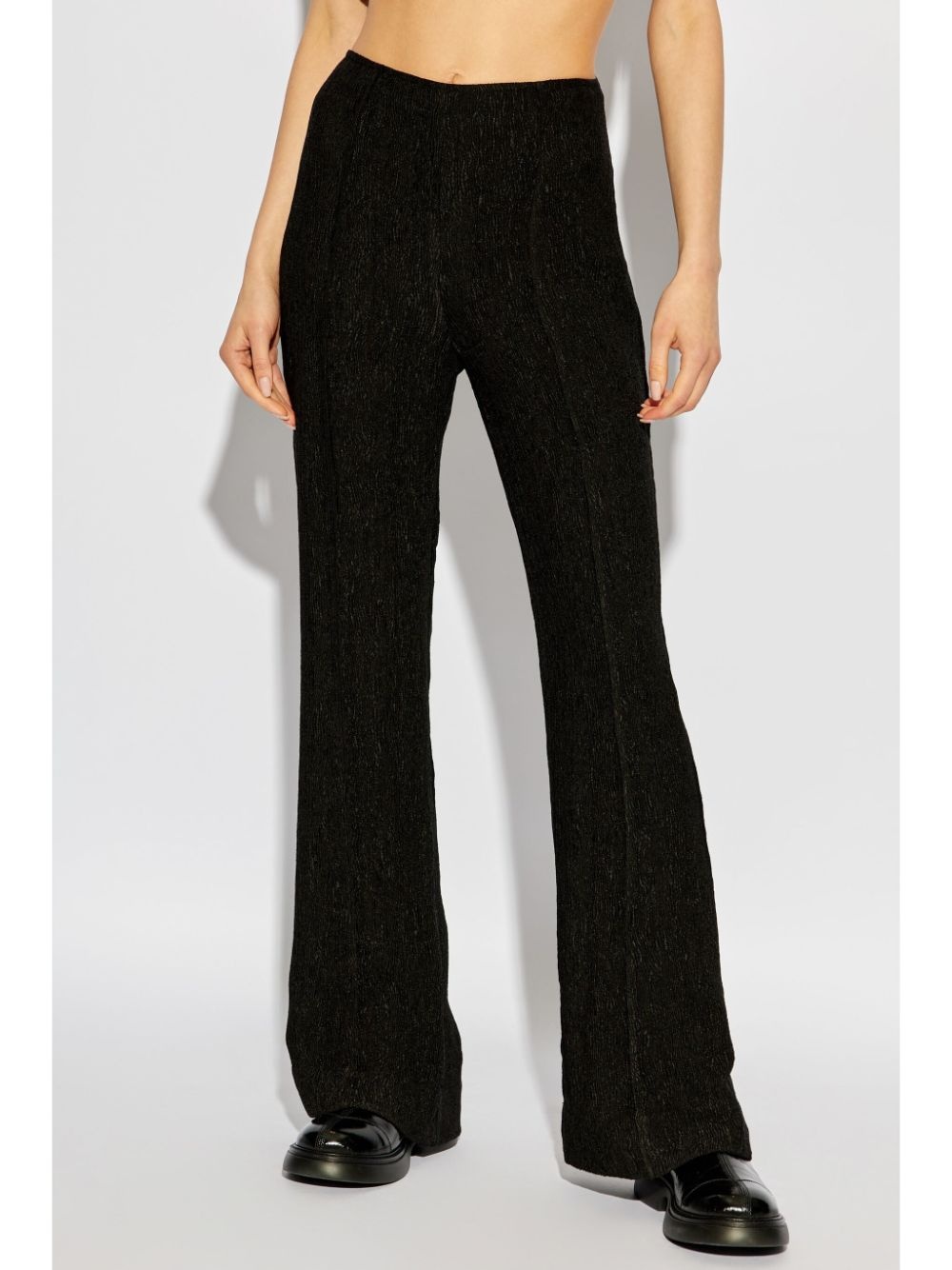 high-rise flared-leg trousers - 3