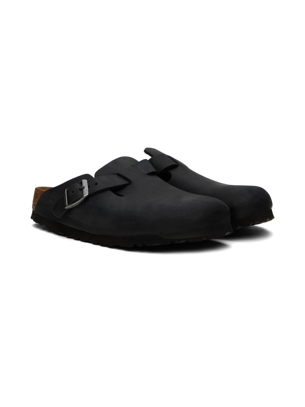 Black Narrow Boston Loafers - 4