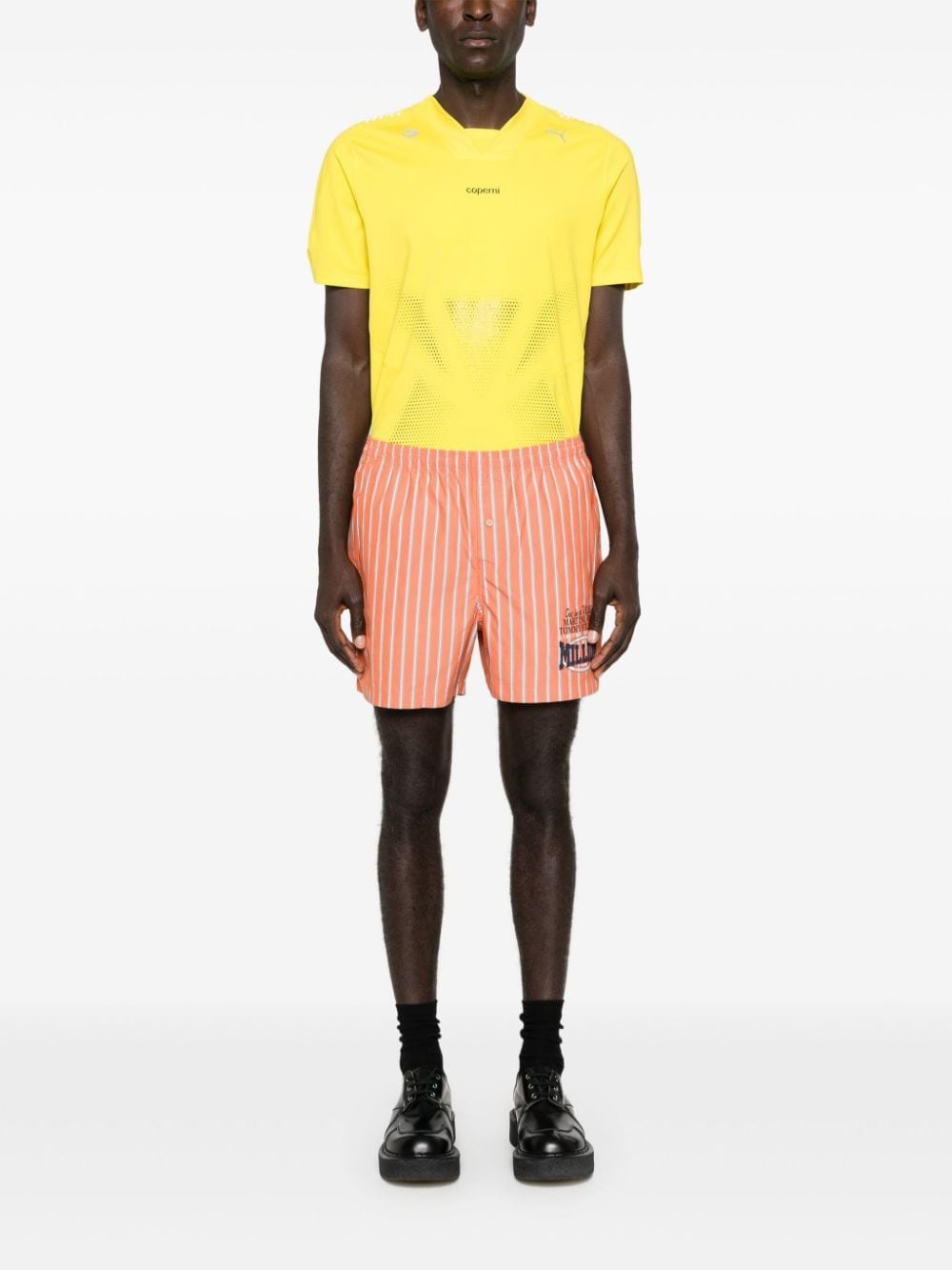x Tommy Jeans logo-print striped shorts - 2