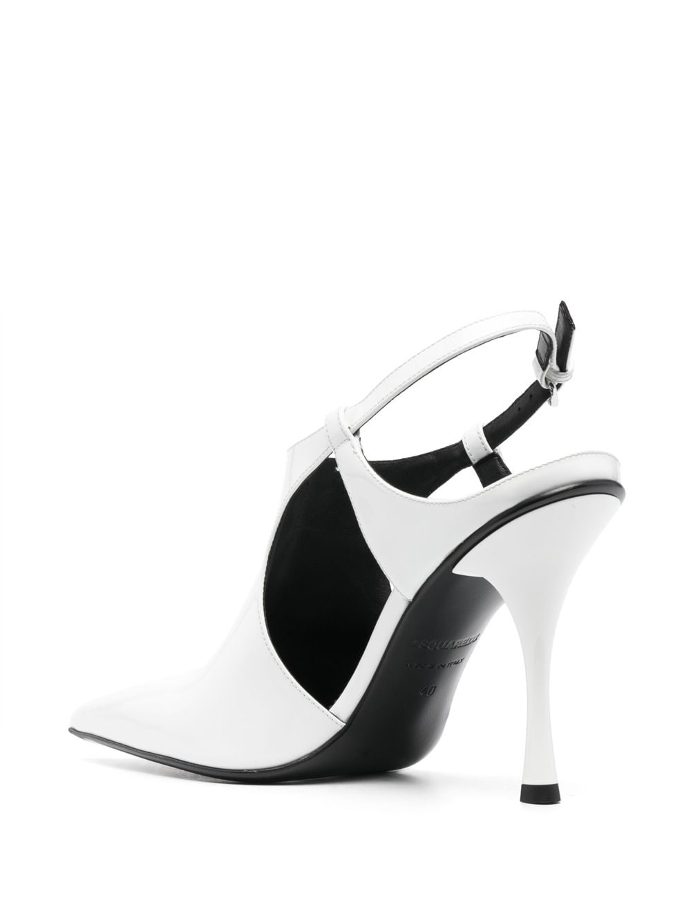 115mm slingback leather pumps - 3