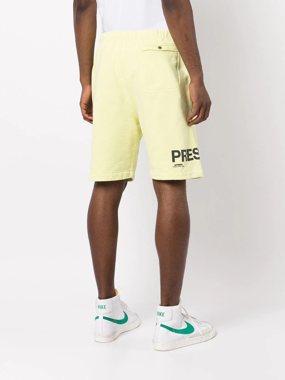 logo-print track shorts - 4