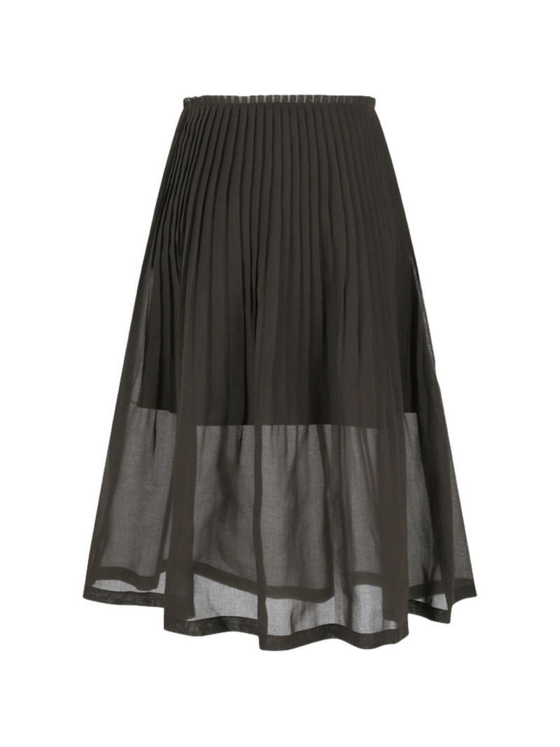 AMOMENTO pleated midi skirt outlook