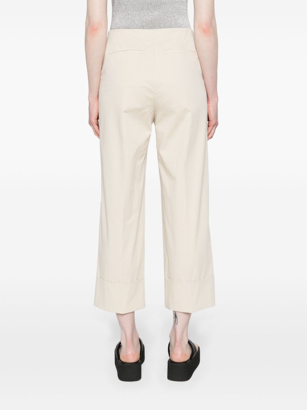 mid-rise cropped trousers - 4