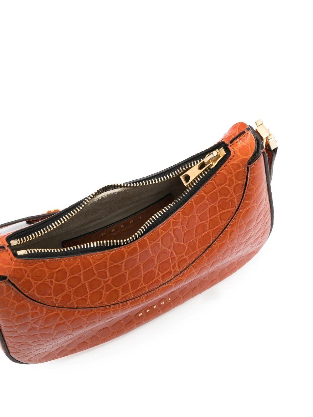 crocodile-embossed handbag - 5