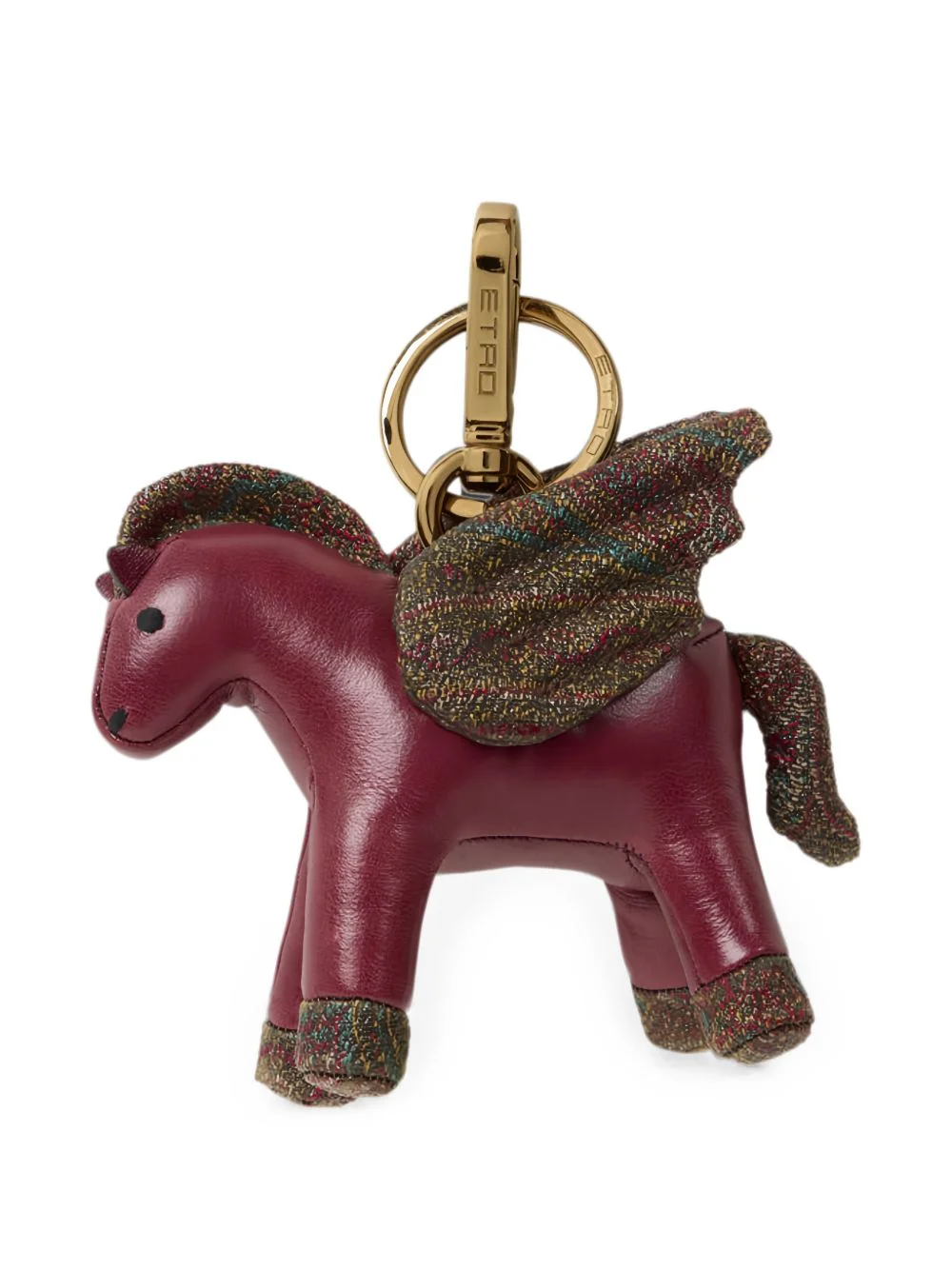 Pegaso leather bag charm - 1