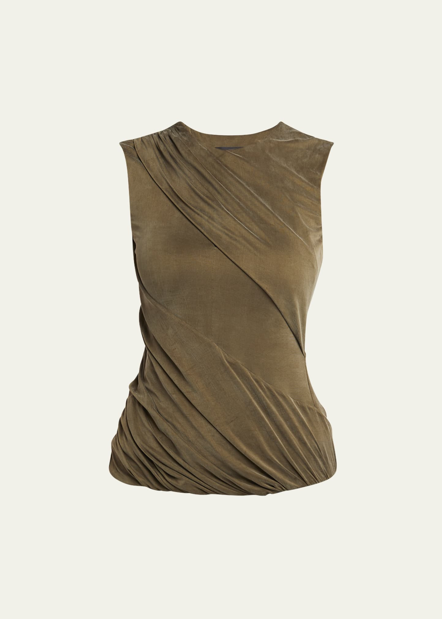Ruched Jersey Cupro Tank Top - 1