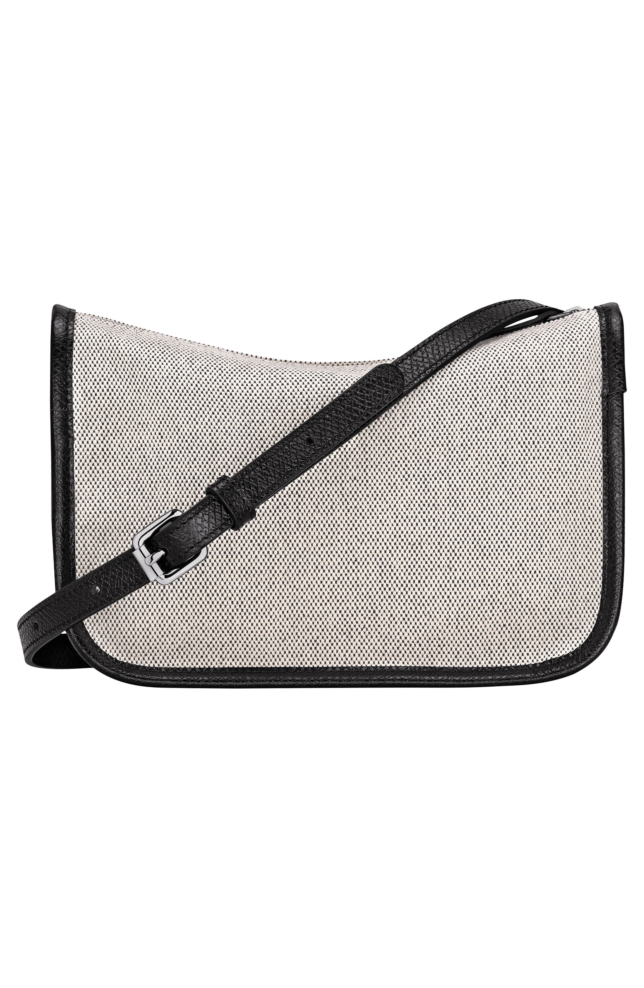 Longchamp Essential Toile East/West Crossbody Bag in Ecru at Nordstrom - 3