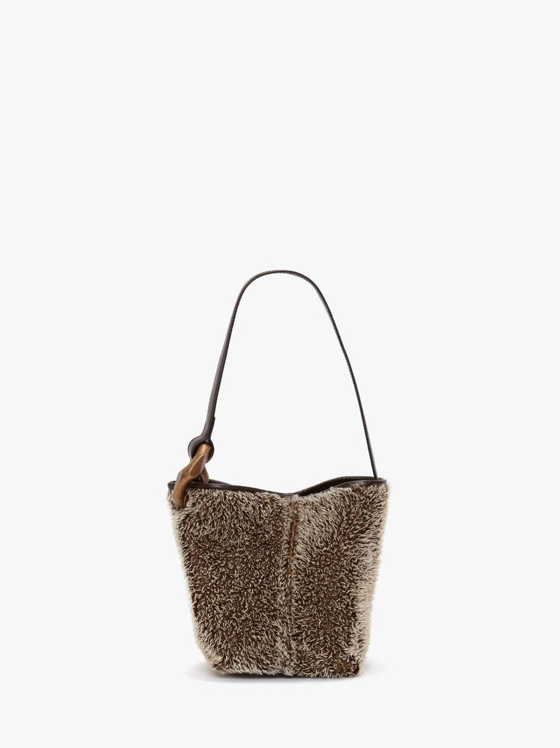 SMALL JWA CORNER BUCKET - MOHAIR BUCKET BAG 1