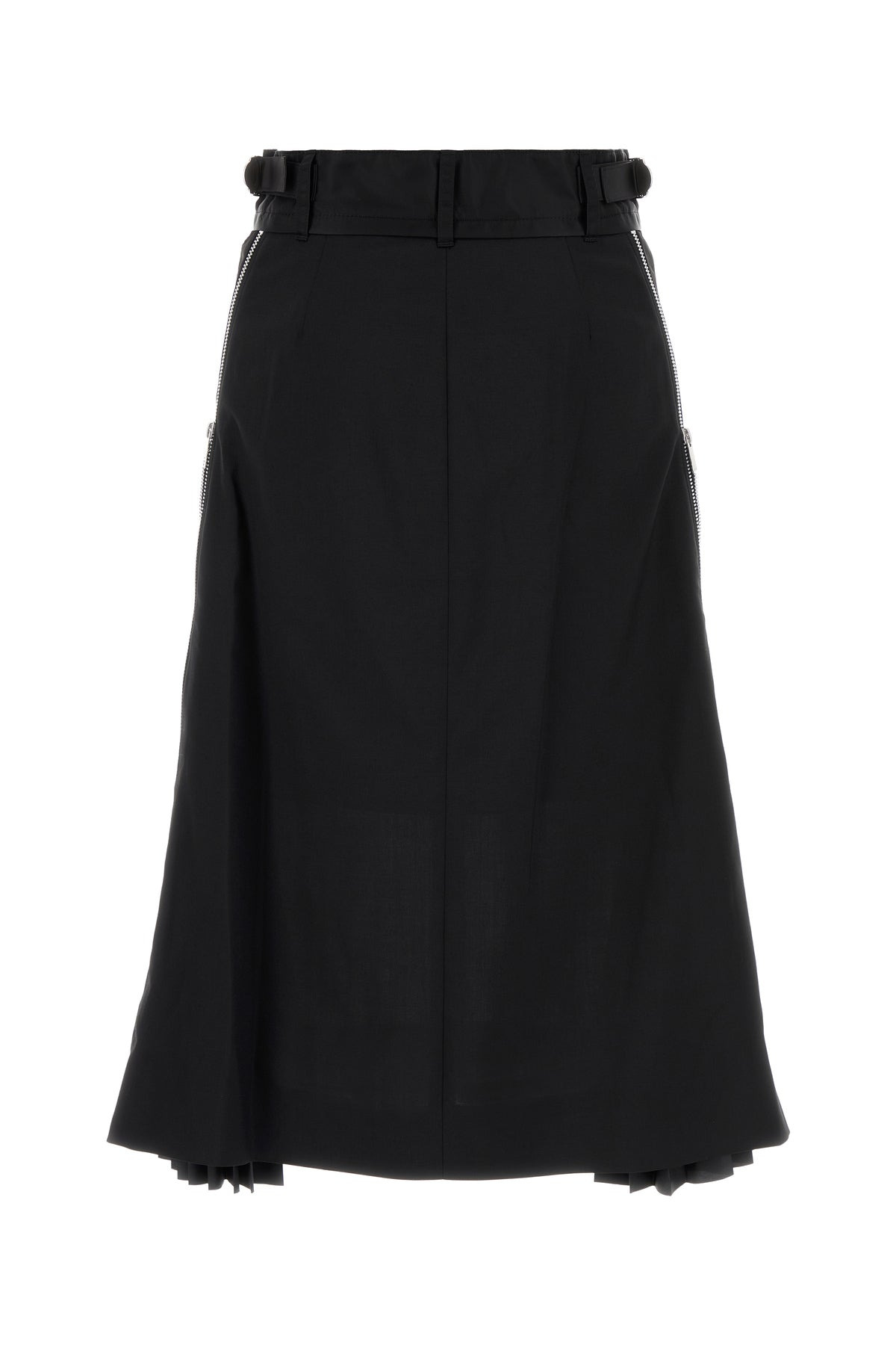 Black polyester blend skirt - 2