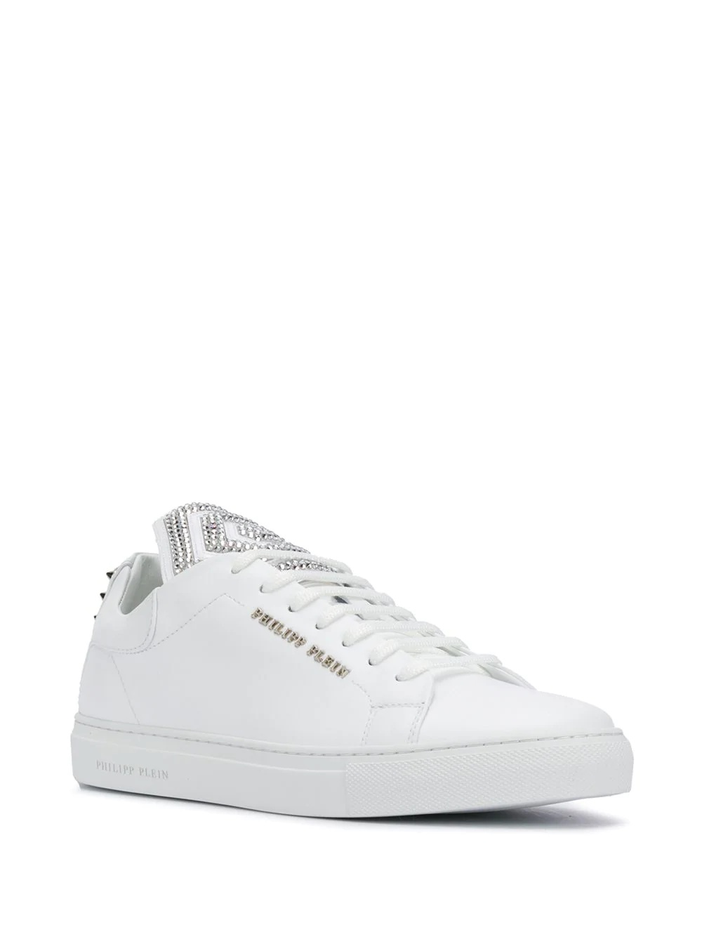 stud embellished low-top sneakers  - 2