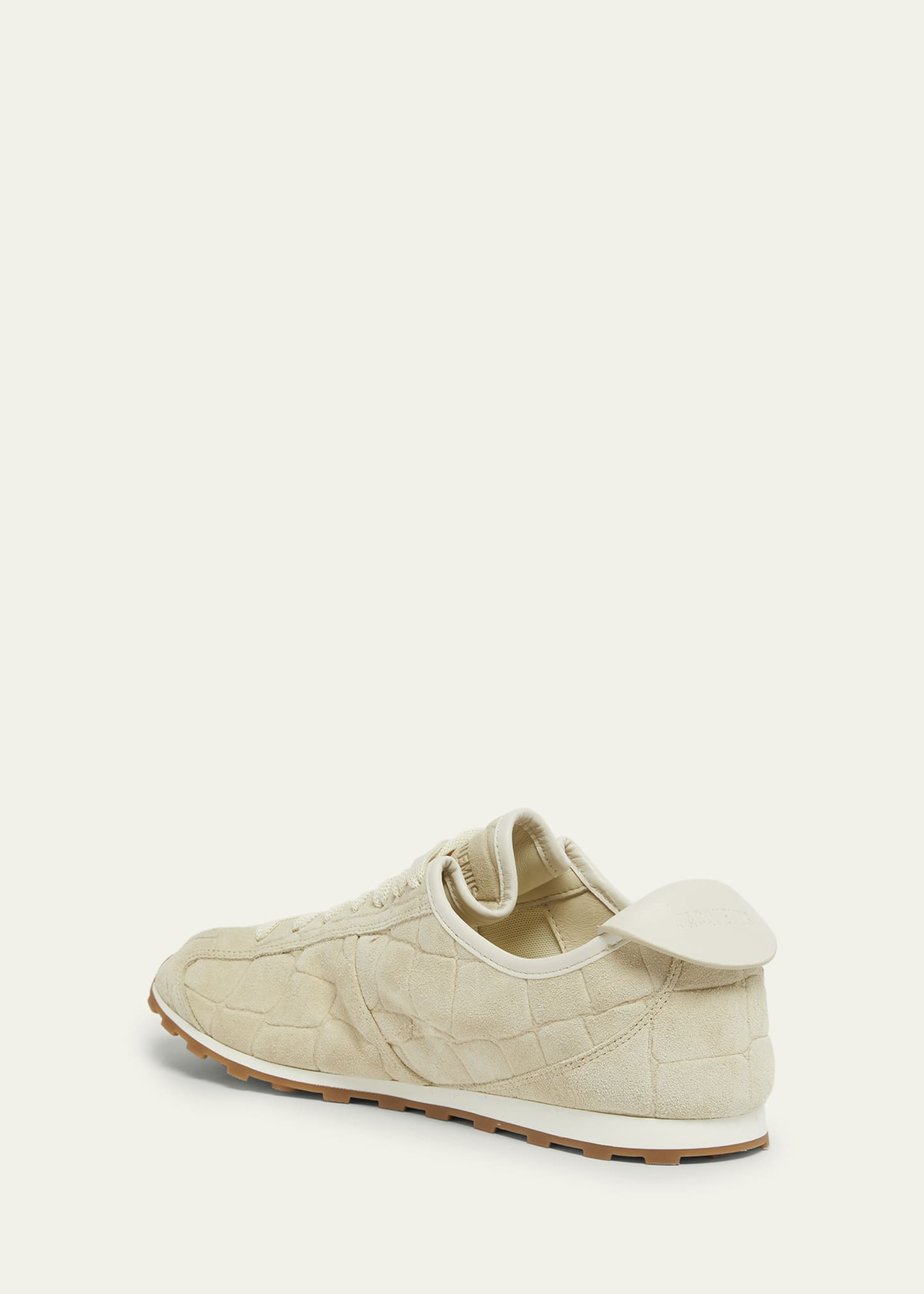 Men's Les Tennis Croc-Embossed Suede Sneakers - 4