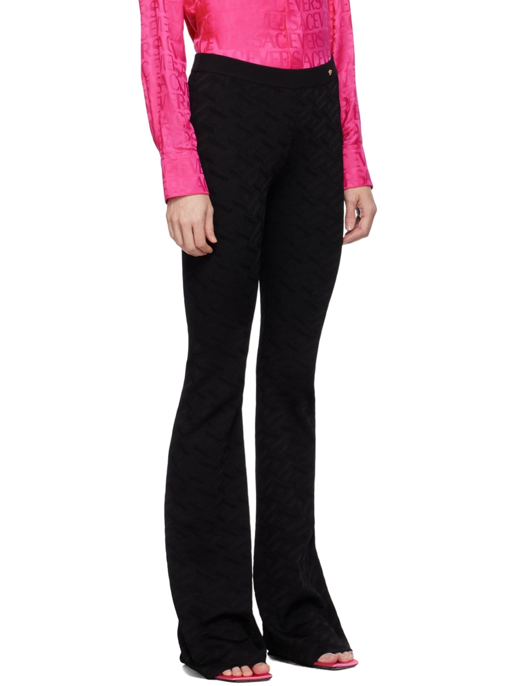 Black La Greca Trousers - 2