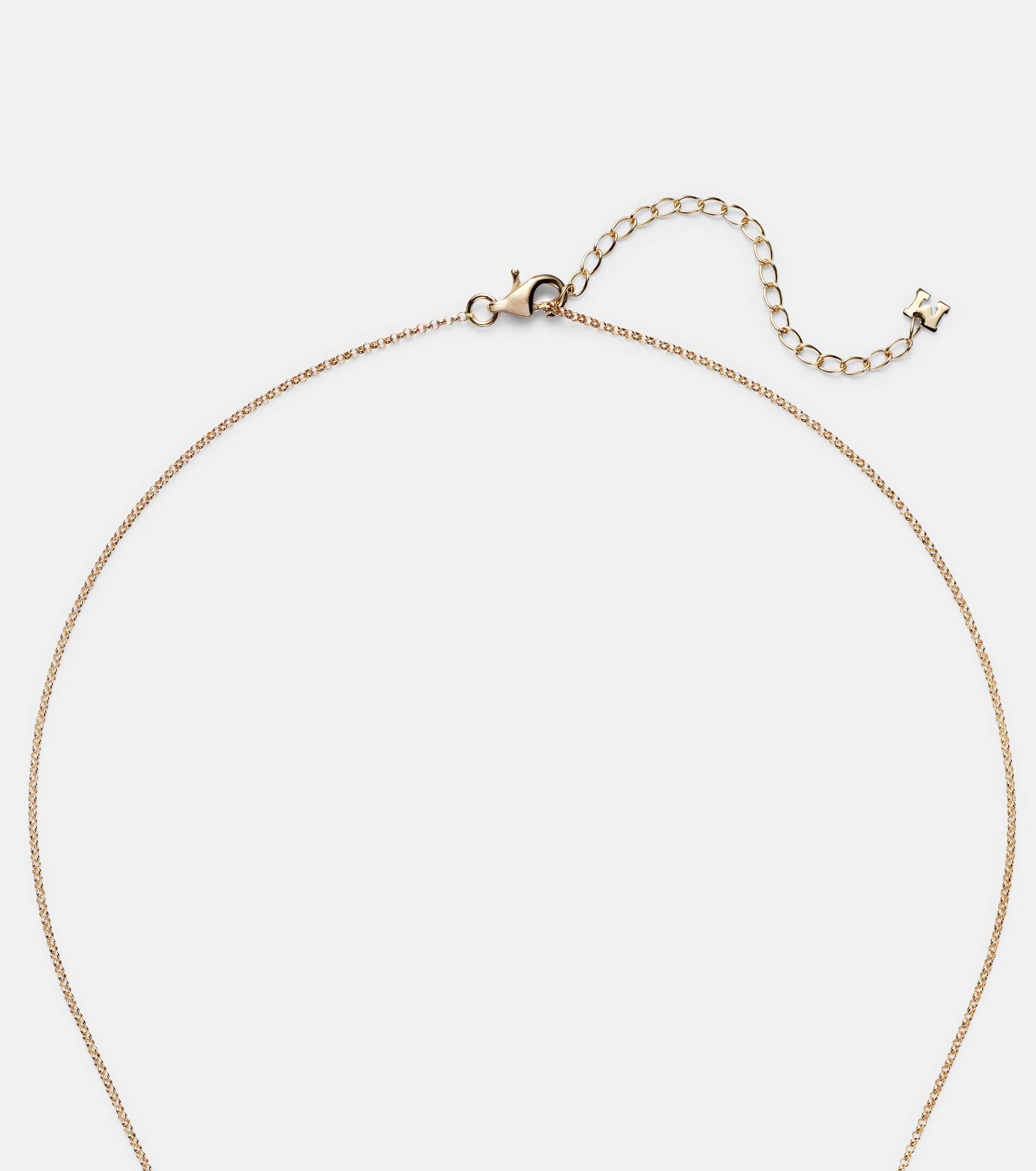Pearl Curl 14kt gold pendant necklace with freshwater pearl - 6
