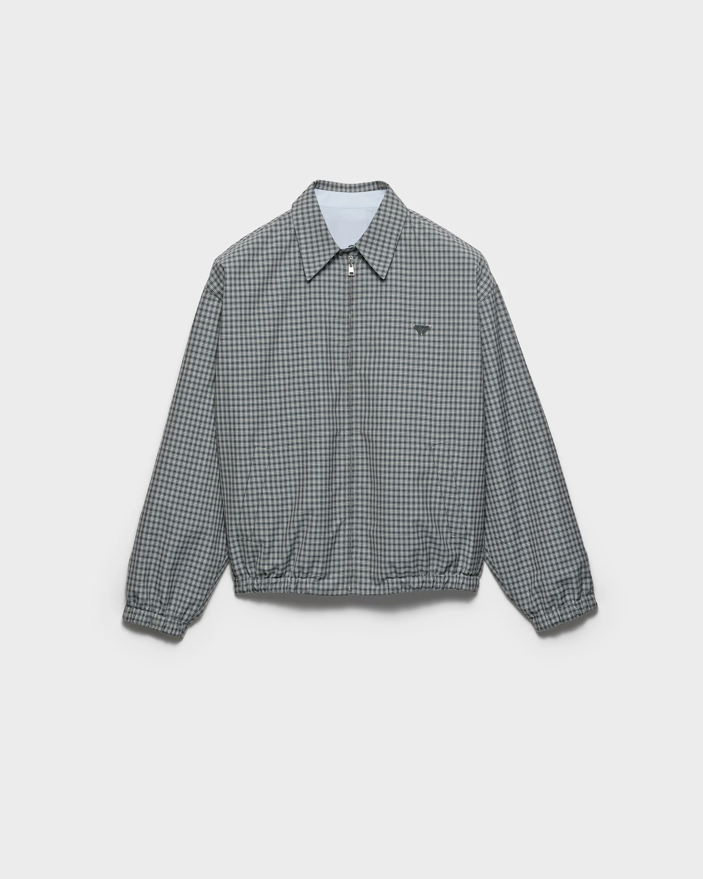 Checked poplin jacket - 1