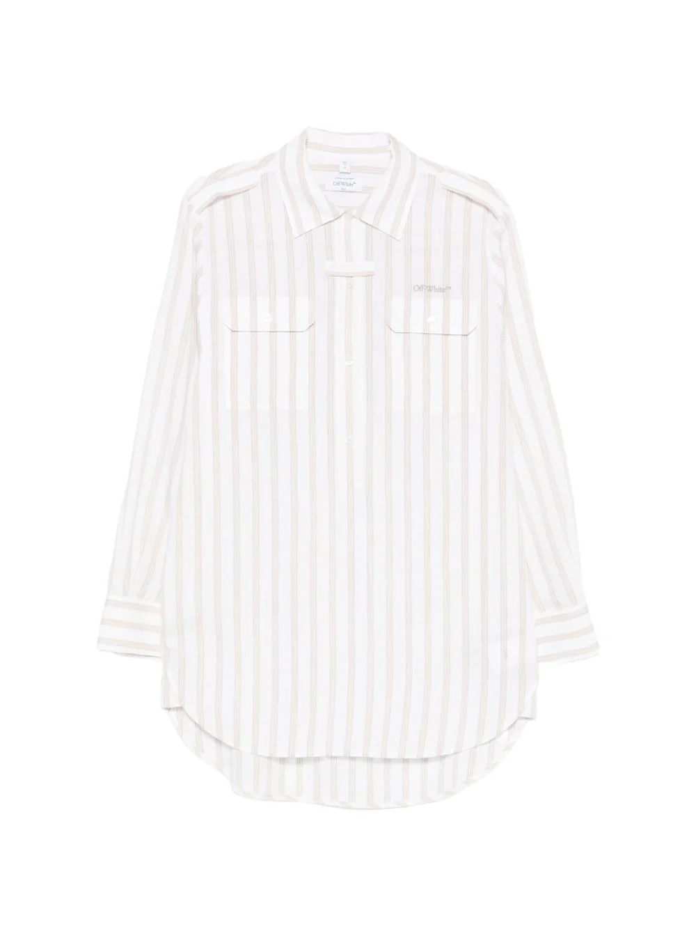 striped pocketed mini dress - 1